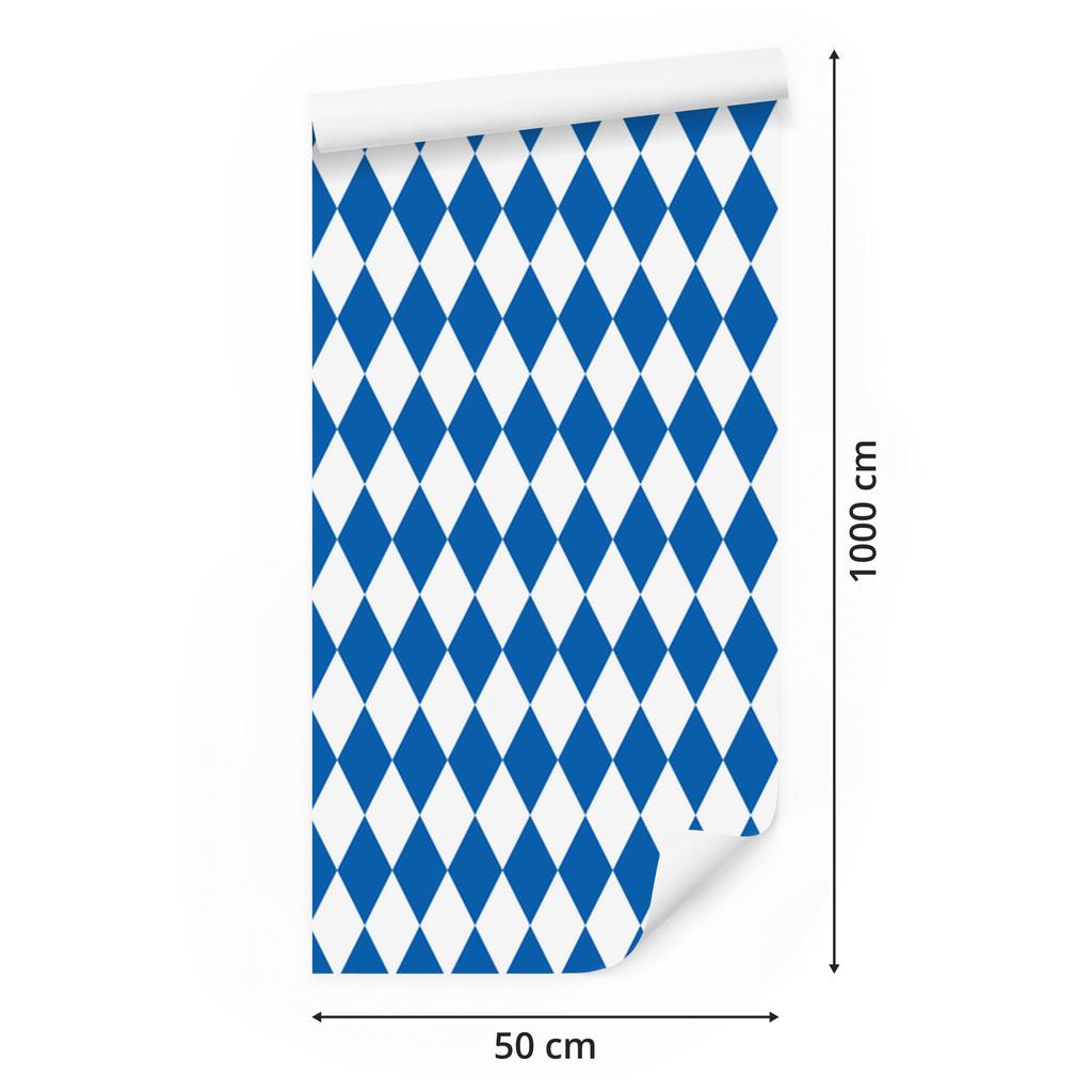 Harlequin Diamonds Wallpaper Blue for Living Room and Bedroom 50x1000