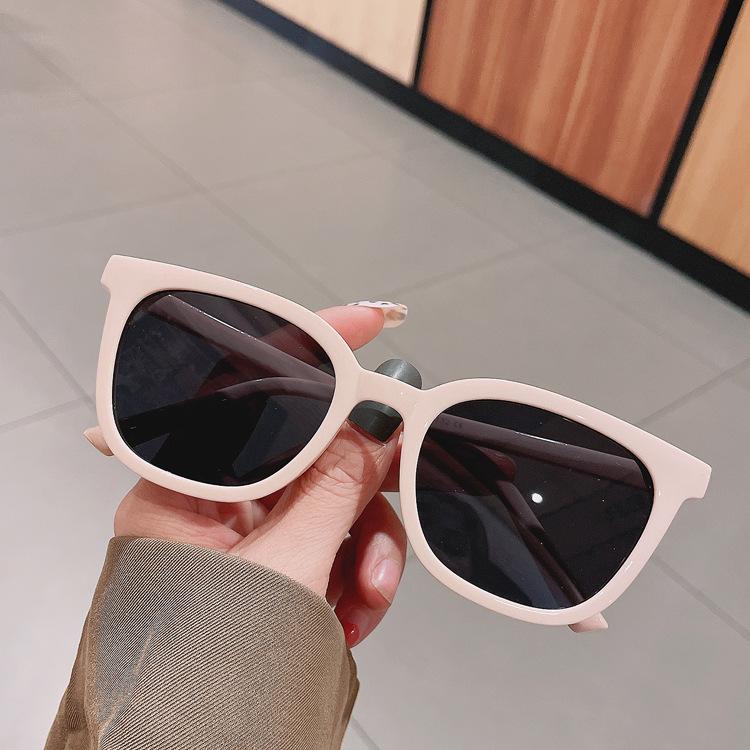 

Женские солнцезащитные очки, модные большие круглые солнцезащитные очки для женщин, винтажные солнцезащитные очки желеобразного цвета, розовые солнцезащитные очки чёрный/белый