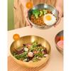 Stainless Steel Meal Prepping Bowl Easy To Clean Serving Bowls Reusable Salad Bowl Practical Mixing Bowl for Salad