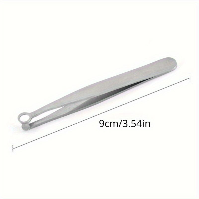 1pc Nose Hair Trimming Tweezers, Round Head, Multifunctional Water Resistant
