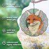 Vibrant Metal Fox Garden Spinner for Outdoor Decor Durable Wind Powered Sculpture for Yard Art and Thanksgiving Decoration Indoor Outdoor Use
