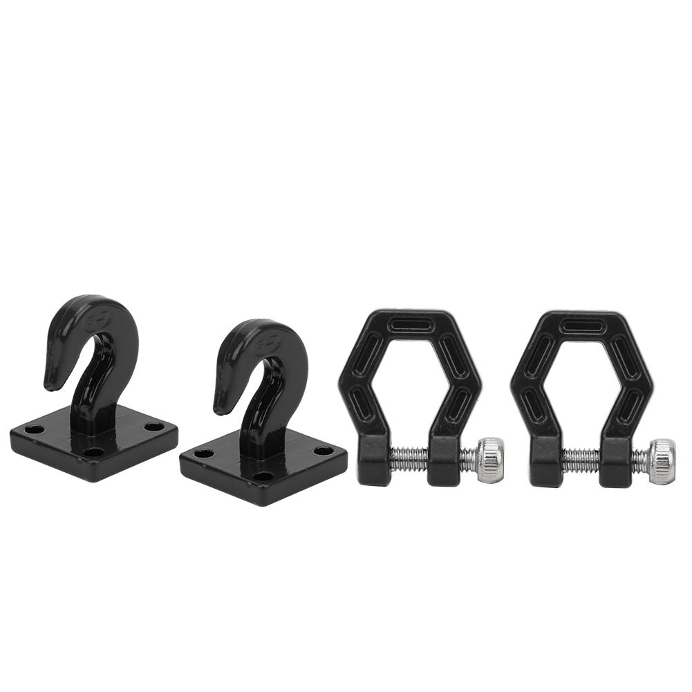 2pcs Metal RC Trailer Hook Spare Parts Fit for SCX10 90046 Trx4 D90 1 10 RC Car