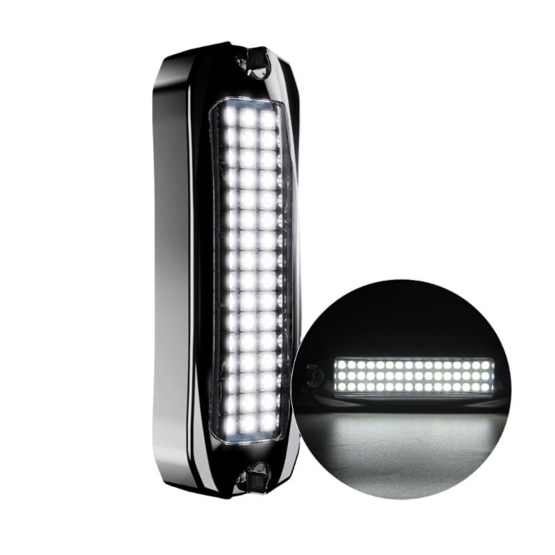IP68 Waterproof 316 Stainless Steel Marine Underwater Light 48 High Brightness LEDs for Boat Applications 10 to 30V