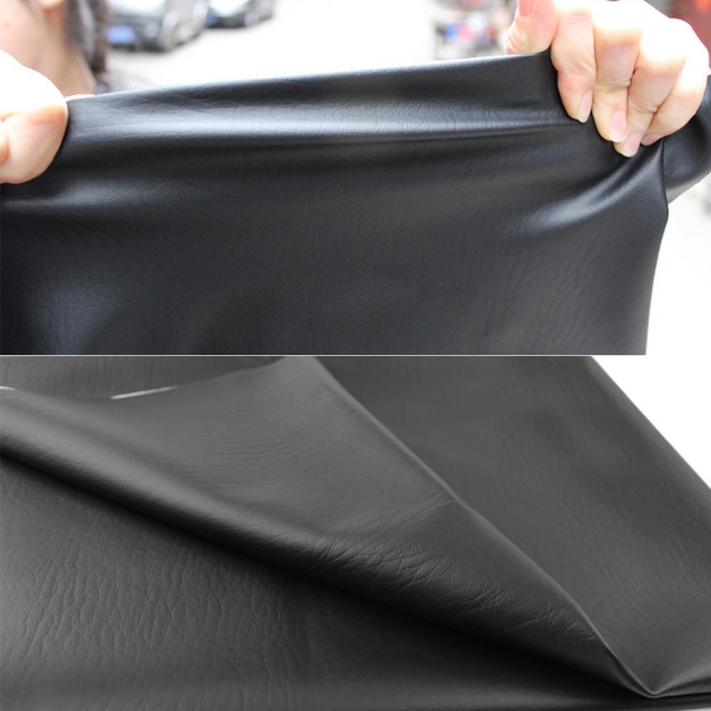 90*70cm Motorcycle Leather Seat Cover Wear-Resistant Universal Motorbike Scooter Electric Car Leather Seat Protector Black