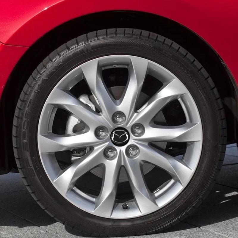 4Pcs 56mm Wheel Center Hub Caps Replacement Wheel Hub Emblem for Mazda CX8 MS SPEED CX60 CX50 3 Atenza Axela CX-3 CX-4 CX-5 CX7