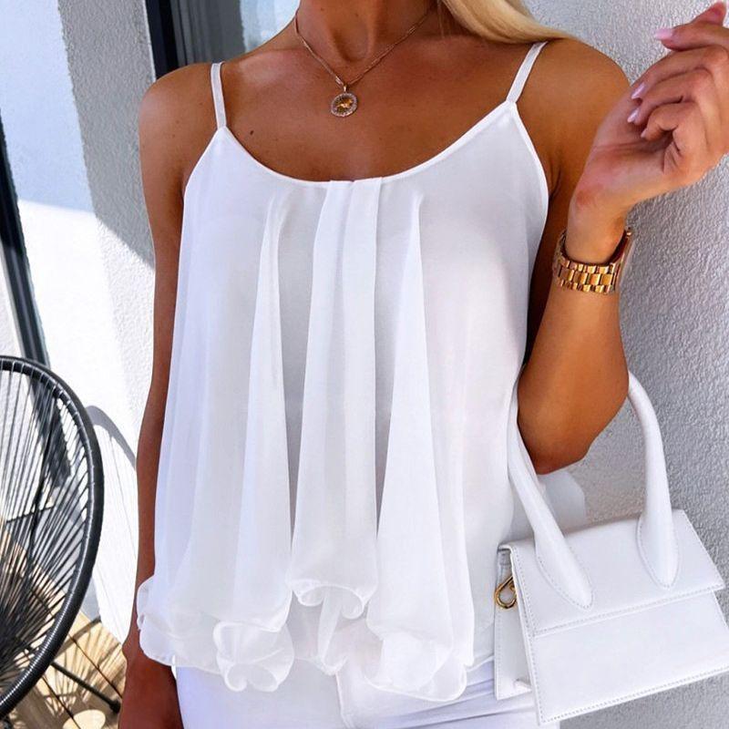 2026 Summer Women's Fashion: Cross-Border European and American Loose Suspender Tops and Small Vests