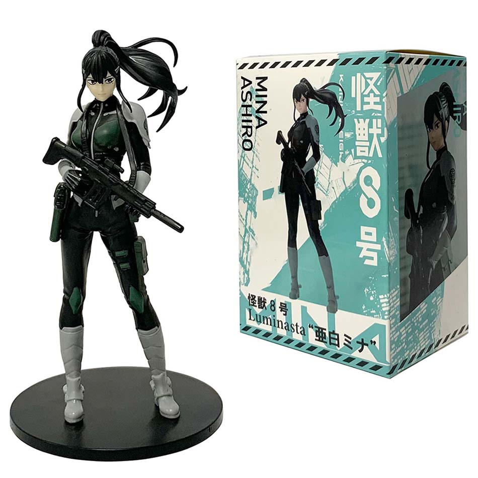 sold Anime Figurine Kaiju No. 8 Soshiro Hoshina Kikoru Shinomiya Action Model Pvc Toy Collection Desktop Accessories Gift