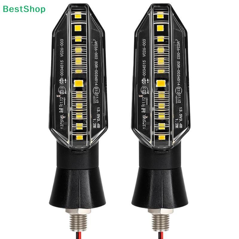 2Pcs Motorcycle LED Turn Signal Lights Mini Amber Flashing Light Blinker Turn Signal Lamp 12V Moto Indicator Accessories