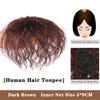 LUPU Synthetic Hair Pieces With Bangs Natural Black Brown Clip In Hair Extensions Hairpieces Heat Resistant Fiber For Women
