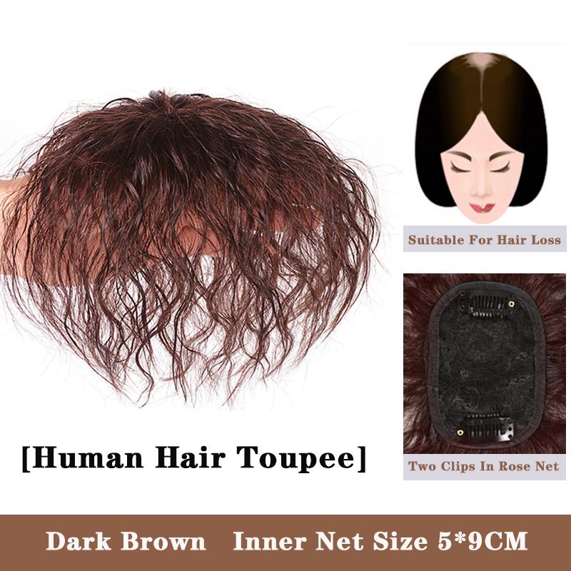 LUPU Synthetic Hair Pieces With Bangs Natural Black Brown Clip In Hair Extensions Hairpieces Heat Resistant Fiber For Women