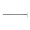 Light Hanging Pole with Foldable Double Hooks Ground Spike Light Stand for Outdoor Camping