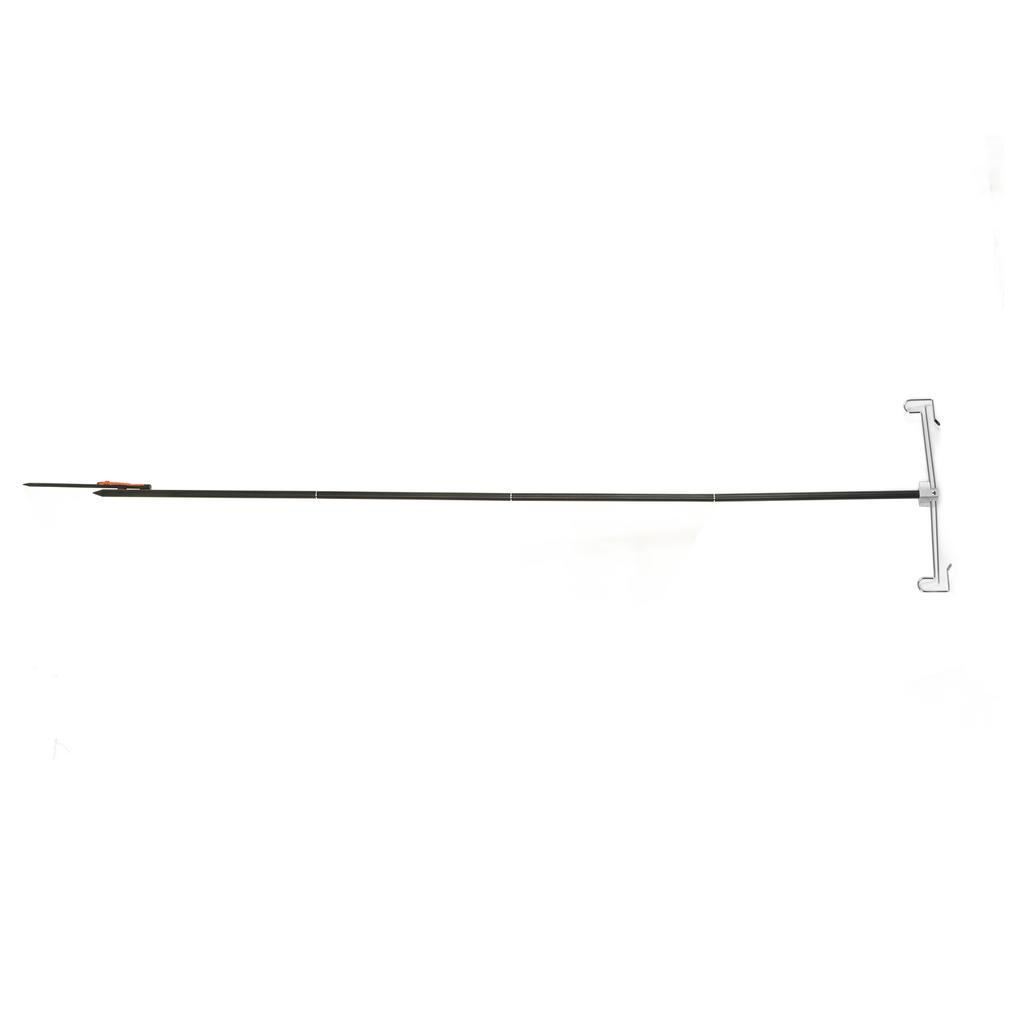 Light Hanging Pole with Foldable Double Hooks Ground Spike Light Stand for Outdoor Camping