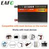 EAFC Neues Upgrade Hochleistungs-Wechselrichter 3000W Spitzenleistung 12V DC auf 220V-240V AC Konverter, mit eingebautem 5V/ 2.1A USB