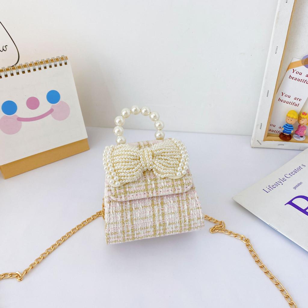 Adorable Mini Children's Crossbody Bag Cute Princess Style Soft Canvas Fashionable Design For Girls With Colorful Options