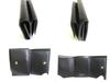 Authentic Jimmy Choo Metal Logo Black Leather Trifold Wallet Compact Wallet NAIMA #a789  Refurbished