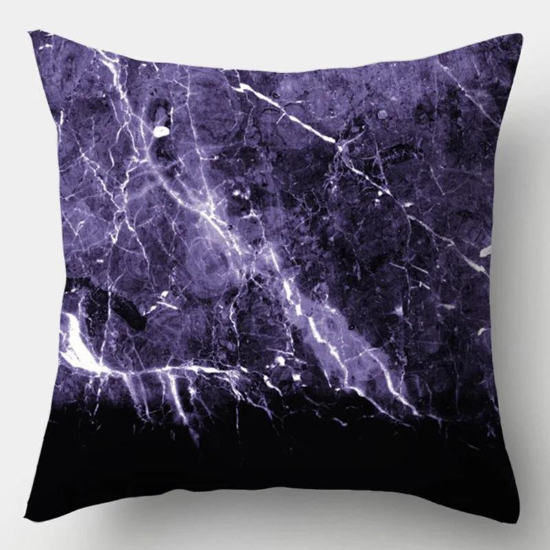 Purple Geometric Decorative Cushion Cover Pillow Pillowcase Polyester 45*45 Throw Pillows Home Decor Pillowcover