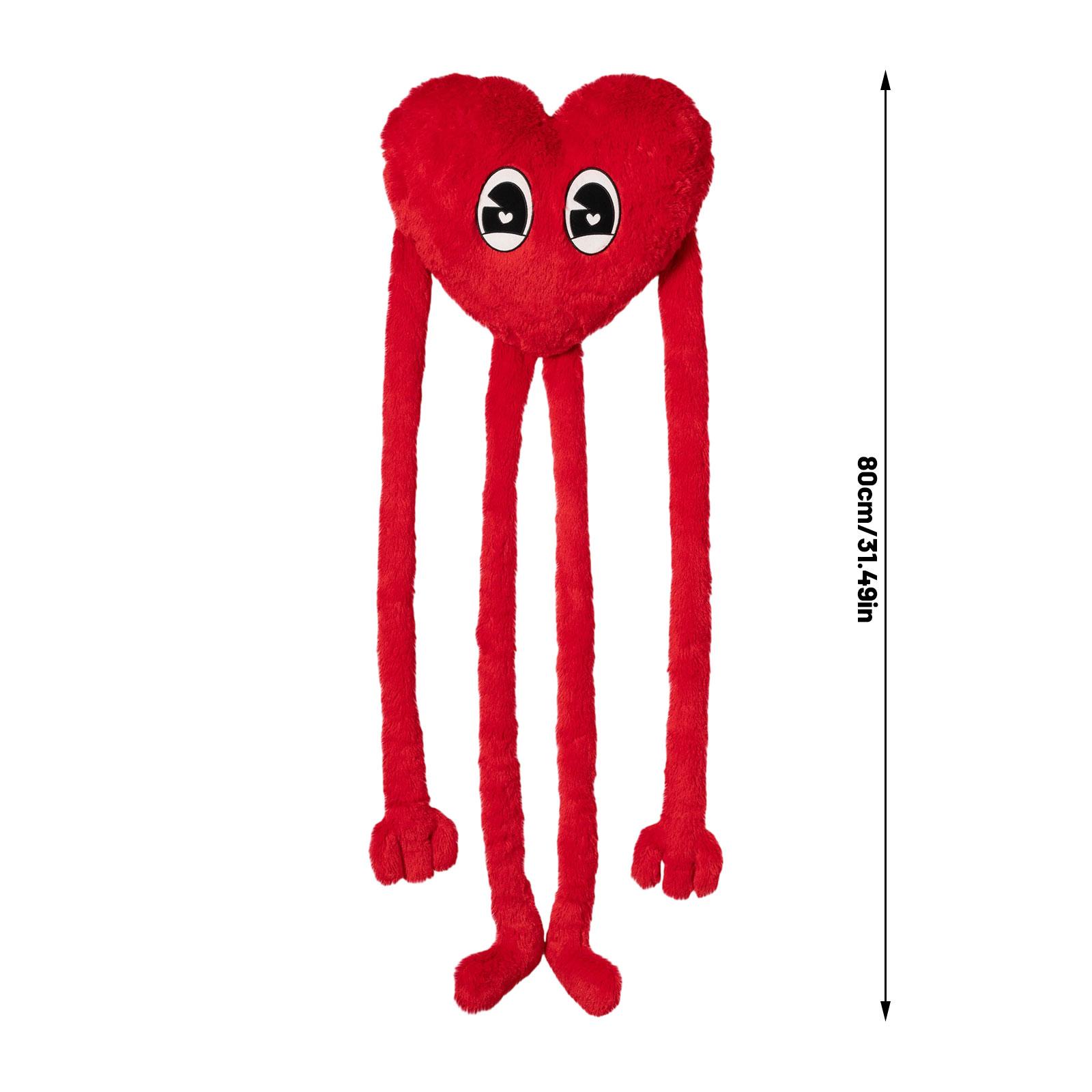 

Valentine s Day Long-limbed Heart-shaped Plush Toy One Size червоний