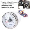 52mm 7000RPM Tachometer with Hourmeter Dynamic 7 Color Backlight DC 9-32V RPM Gauge Versatile Ratio Calibration for Truck Tractor Car RV Boat (White