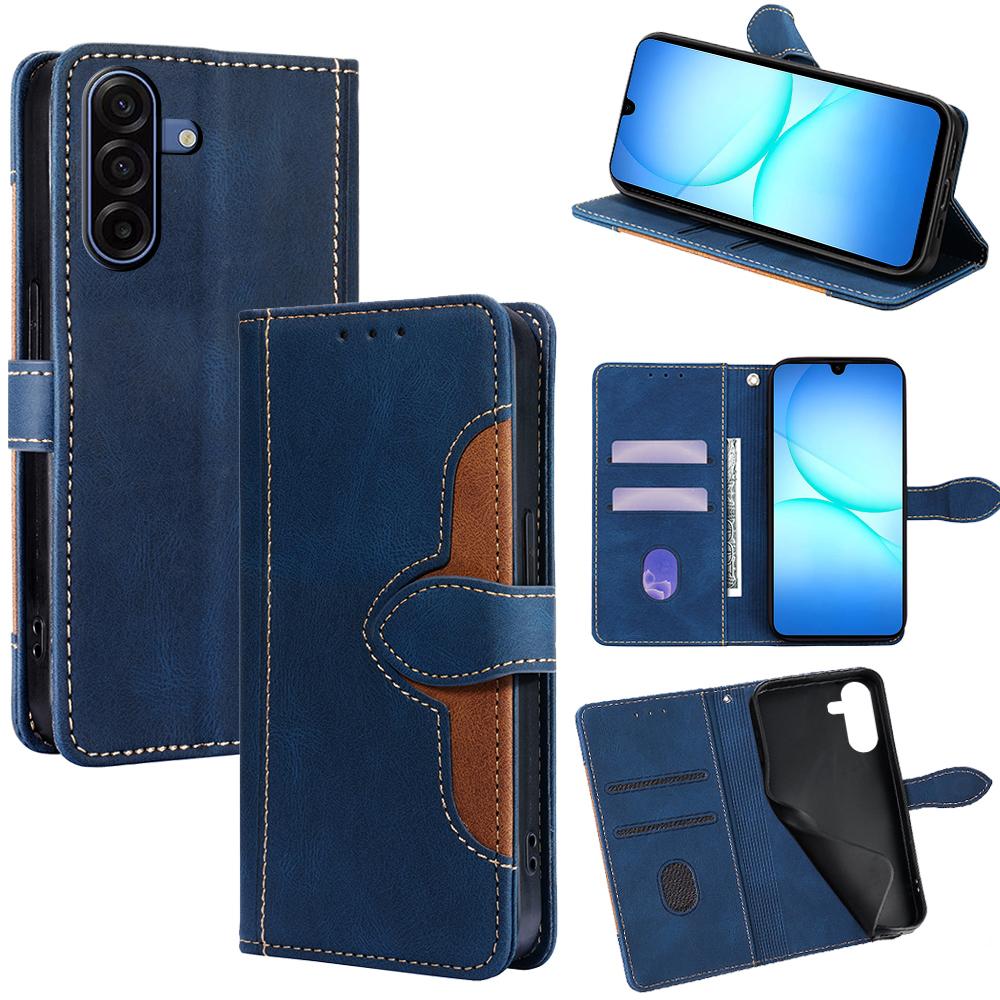 For Samsung Galaxy A17 5G Case Leather Wallet Phone Cover with Straw Hat Magnetic Clasp