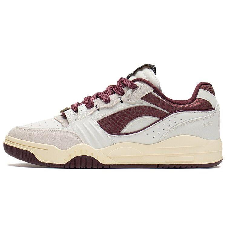 Li Ning Slip Resistant, Abrasion Resistant, Lightweight Low top Skateboard Shoes Men's Truffle Red AGCS251-3