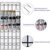 2pcs 35 Pocket Wall-mounted Sundries Shoe Organiser Closet Storage Shoe Rack Mesh Pocket Clear Hanging Over Shoe Organizers