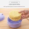 Multifunctional Strainer Bowl Set Microwave Safe Includes Lid Handle Utensils For Easy Cooking And Serving Large Capacity
