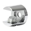 10Pcs Glass Shelf Support Clamp Brackets Clip Bathroom Mirror Tight Clip Holder Glass Brackets Flat Back Mount Holder