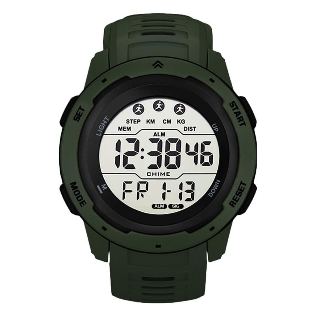 Digital Sports Watch Multifunctional Waterproof Luminous Timing Mens Sport Running Watch for