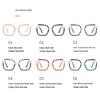 Trendy European & American Style Color-Block Large Frame Women's Glasses - Photochromic Anti-Blue Light.