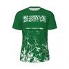 New T Shirt Saudi Arabia Flag Football T-shirts 3D Printed Running Bike Sports Casual Tops Summer Clothes