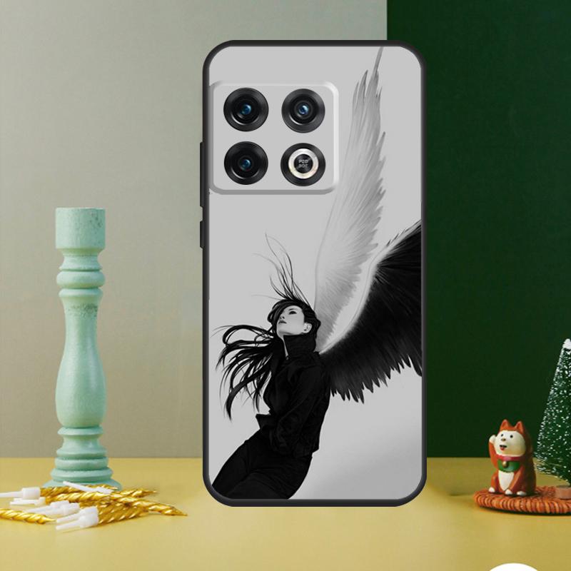 Angel Wings Heart Phone Case For OnePlus 13 12 11 9 10 Pro 13R 12R 8T 9RT 10T 10R Nord 4 CE 2 3 Lite N20 N30