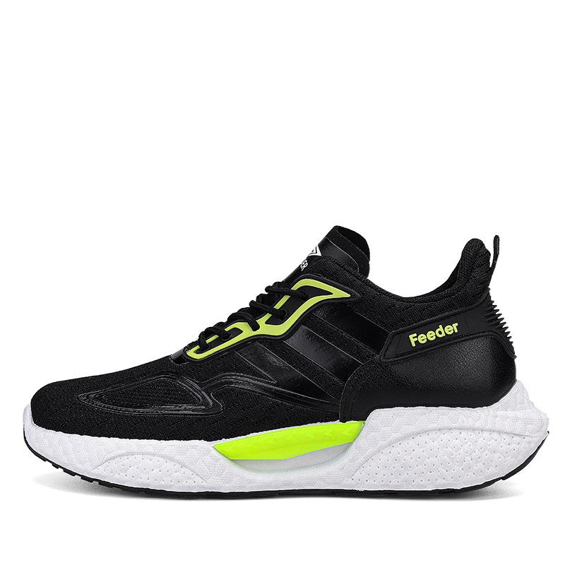 New Women s Flying Woven Sneakers Platform Lace-up Casual Shoes Women s Shoes Fashion Running Shoes 36