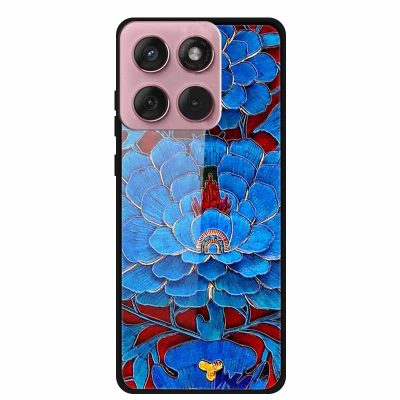 

Glass Case For Motorola Edge 60 60s 5G Case 6.67 Hard Tempered Glass Back Covers Soft Bumper For Motorola Edge 60 Fusion Fundas Moto Edge 60 5G