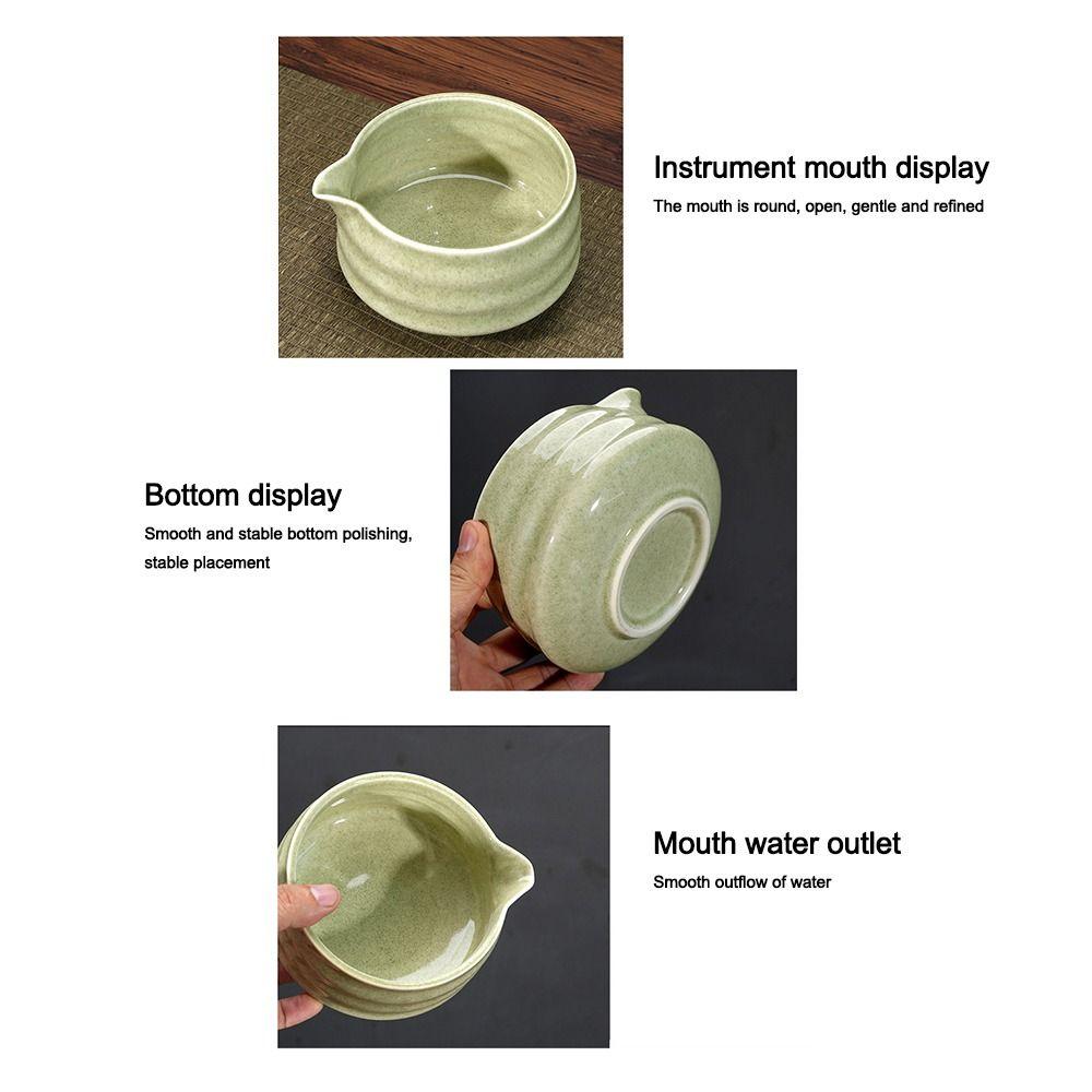 Matcha-vispestativ med stor kapasitet Glatt grønn te-kopp for tesett-tilbehør