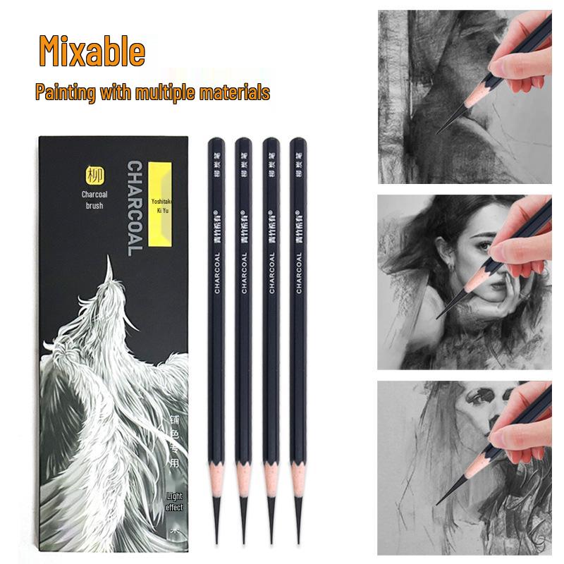 Ruimengte Rare Blue Bamboo Willow Charcoal Pencil for Sketching and Coloring
