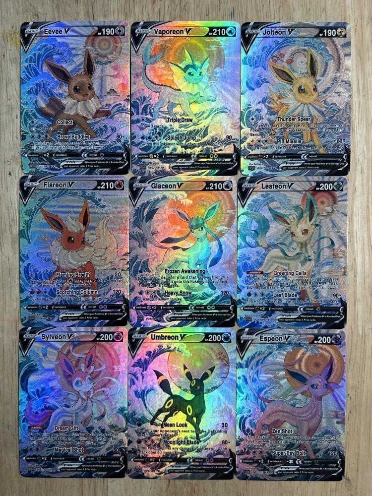 Diy Pokemon Pocket Charizard Blastoise Venusaur Mareep Series English Texture Flash Card Classic Game Anime Collection PTCG Y Kid Friendly