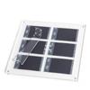 Doppelschichtiger transparenter Acrylrahmen, schwebender magnetischer Bilderrahmen für Fujifilm Instax Mini-Film mit freistehendem