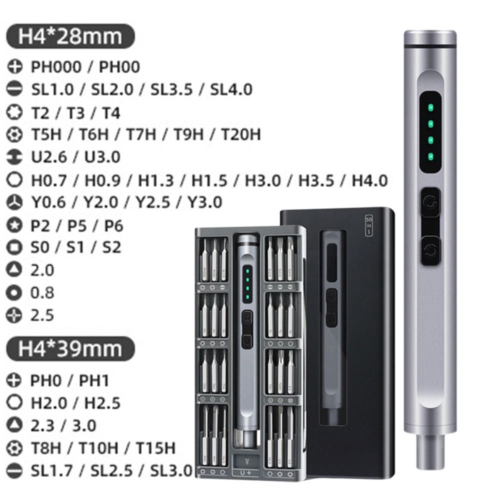 with 48 Magnetic Bits Cordless Screwdriver 50-in-1 Electric Tool Kit Electric Screwdriver Set