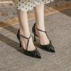 L-121 spring and summer new European and American pointed head fashion women's shoes punk style bag head thin heel fashion versatile high heels women