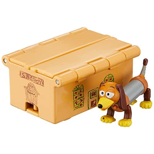 Tomica Dream Tomica Ride On Toy Story TS-08 Slinky Dog & Cardboard Toy Box