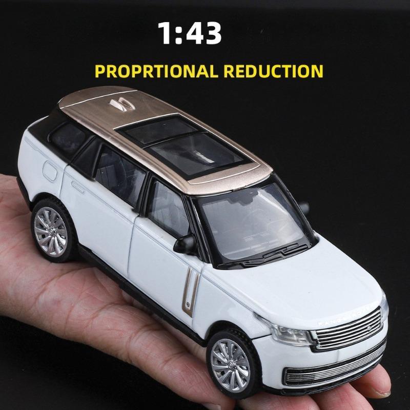 Alloy 1/43 Simulation Land Rover Range Rover SV2022 Off Road Car Model Children Pull Back Boy Car Gift Home Decor Miniature