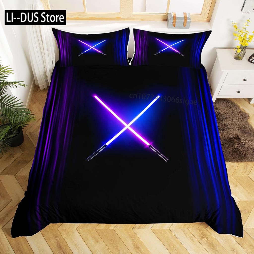 Watercolor Cartoon Basketball Print Bedding Set Duvet Cover for Kid Teen Boys Sports Quilt Cover with 2 PillowcasesFull Size