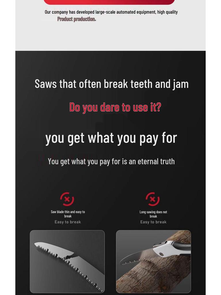 Japanese Folding Hand Saw: Fast Felling Tree Saw for Manual Wood Cutting