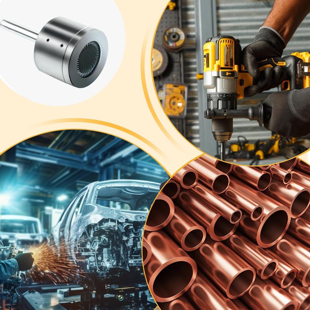 Pipe Cleaning Brush 15/22mm Reusable Full-Metal Tube Cleaning Brush Electric Drill Accessories Rust Removal For Cleaning