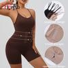 Flarixa Waist Trainer With Hooks Body Shaper Tummy Slimming Shapewear Women Camisole Bodysuit Butt Lift Seamless Underwear