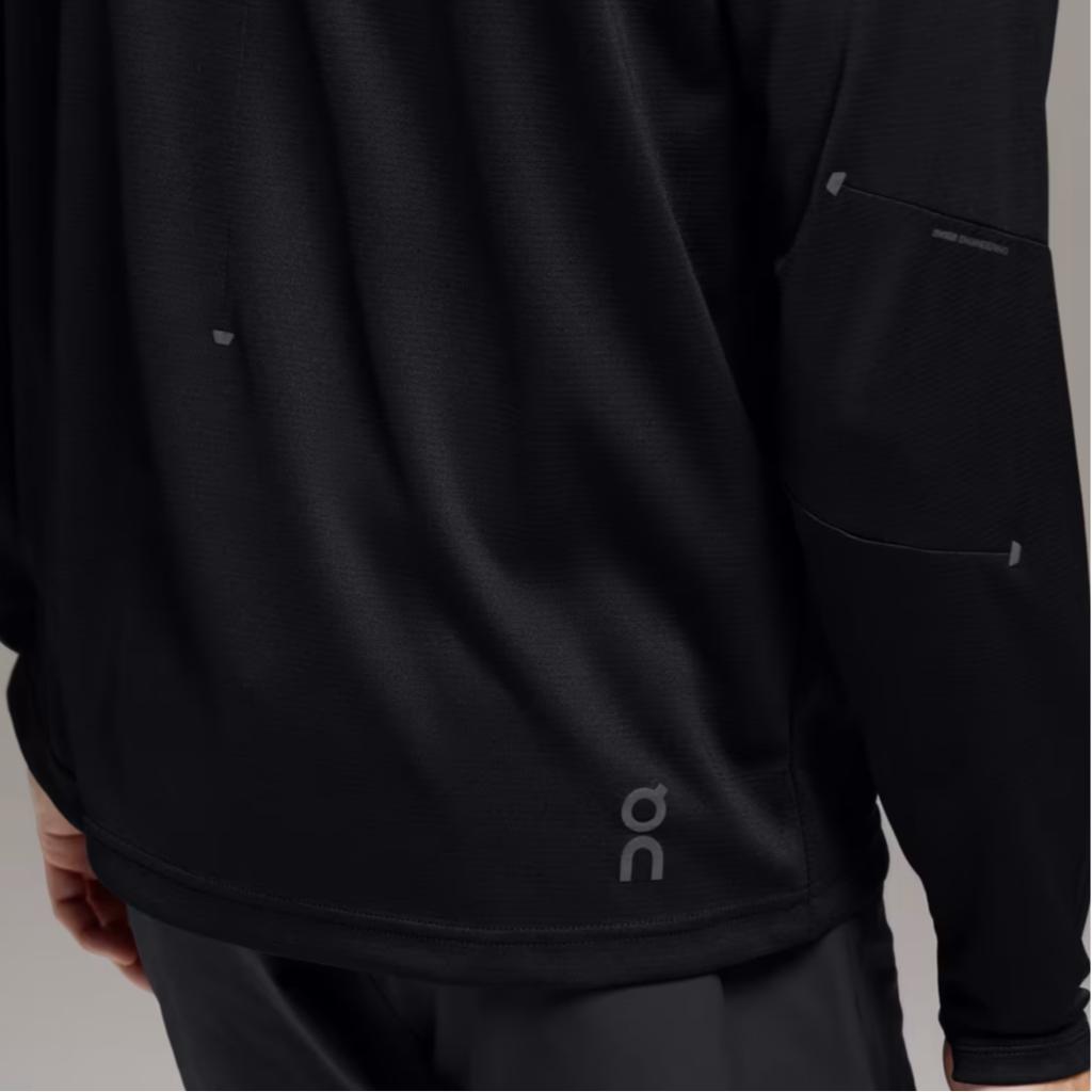 On Climate Comfortable Sweat-Wicking Warm Fitness Wear Men tops Black 1ME10600553