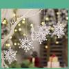 Elegant 6pc Transparent Snowflake Ornaments For Christmas Tree Decoration Acrylic Style