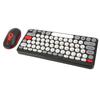 Wireless Keyboard Mouse Set Stylish Slim Round Keycaps   Ergonomic 2.4G Keyboard Mouse Combo for Desktop PC Computer