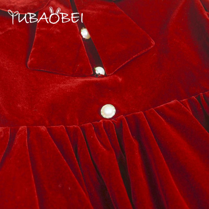 OUGES Damen Langarm Weihnachtsdruck Freizeitkleid - Maxikleid Mit Taschen