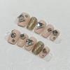 Daily Short Wear Nail Pure Handmade Fake Nail Patch Cute Jump Color Manicure Removable Nail Patch Finished Product